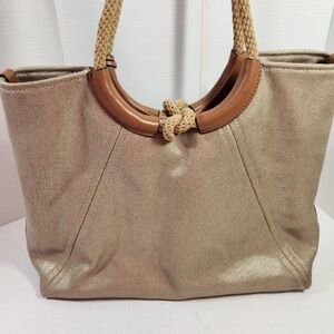 Michael Kors - Metallic Tote Bag w/ Rope Handles